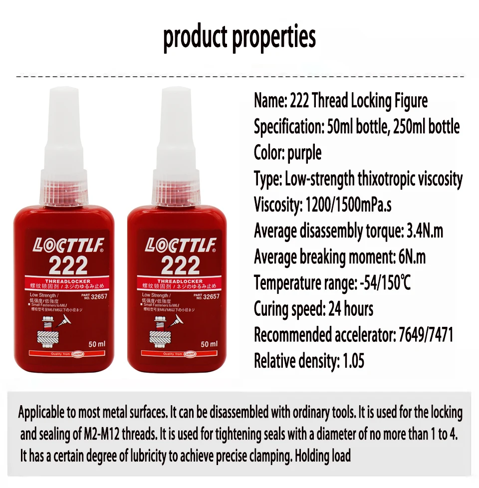 ５５％以上節約 Henkel ヘンケル LOCTITE ロックタイト ネジロック剤 222 250ml 222-250