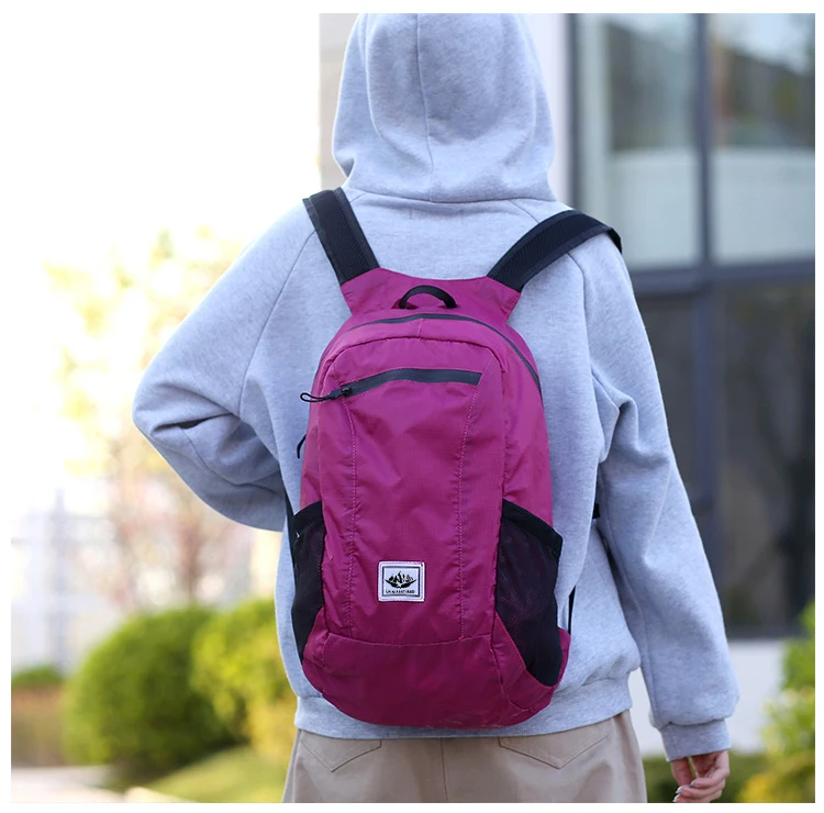 18L Portable Foldable Backpack Folding Mountaineering Bag Ultralight Outdoor Climbing Cycling Travel Knapsack Hiking Daypack