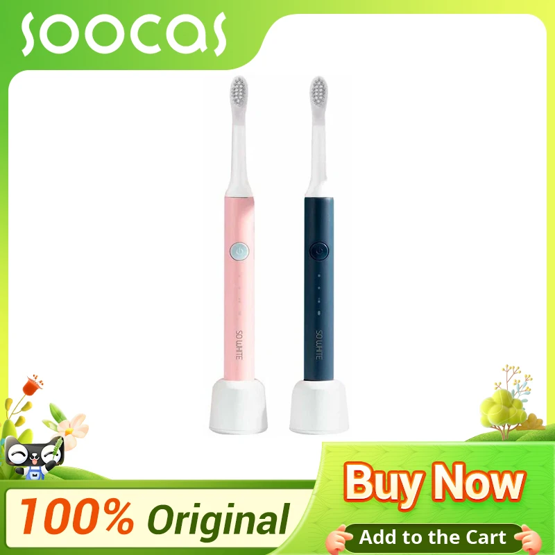 

SOOCAS SO WHITE PINJING EX3 Sonic Electric Toothbrush Ultrasonic Automatic Smart Tooth Brush USB Wireless Charge Base Waterproof