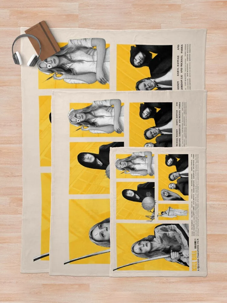 Фото Кинопостер Kill Bill Vol. 1, дизайнерское одеяло, шерстяной текстиль для зимнего дома №5