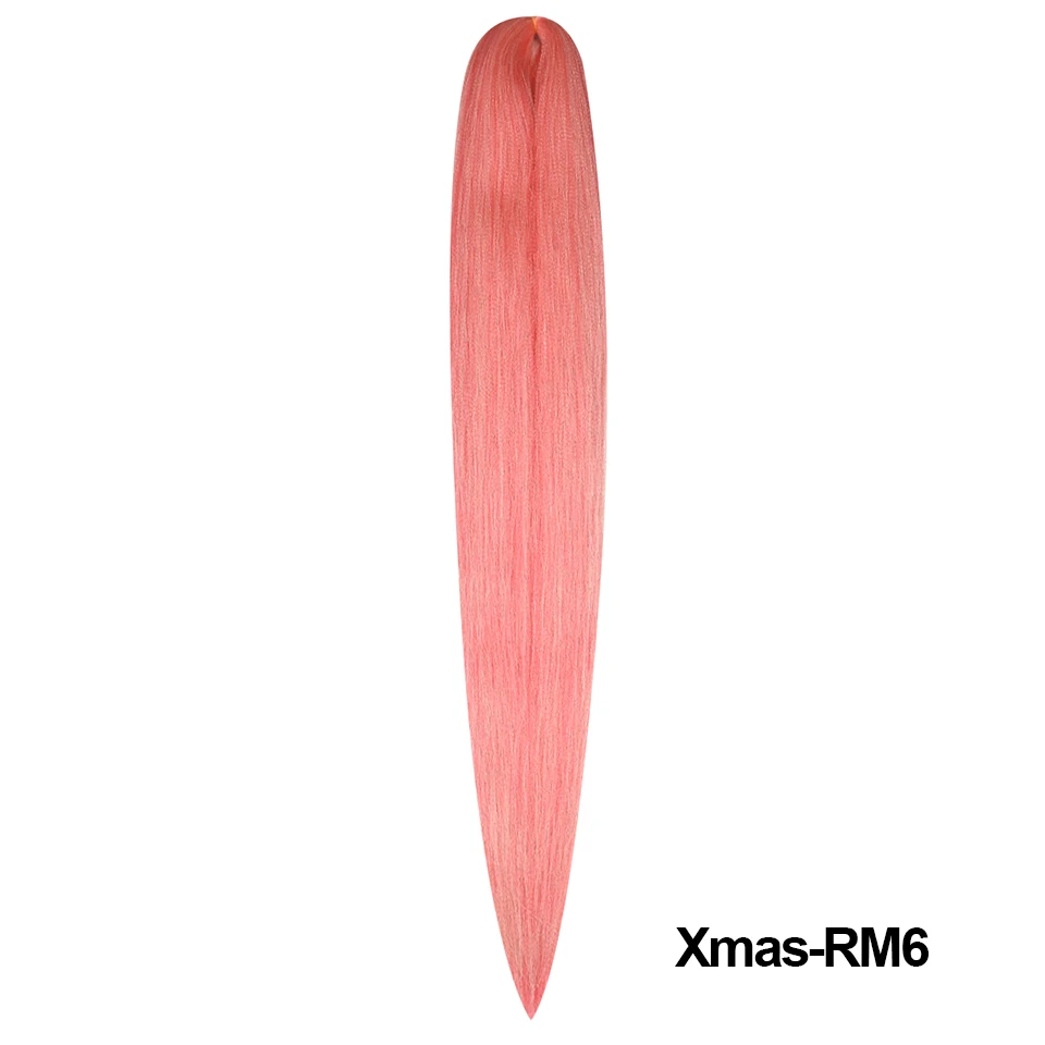 Miss Rola Synthetic New Christmas Colors Kanekalon Hair Jumbo Braid Yaki Straight Hair Extension Twist Braid Bulk