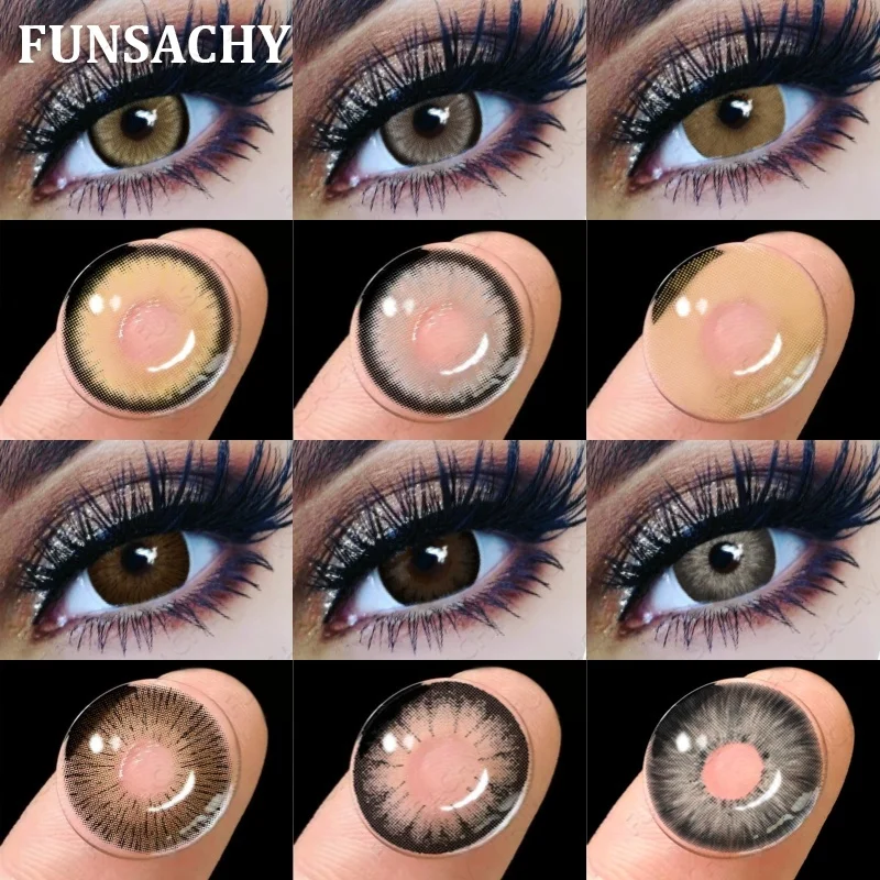 Vibrant Black Eye Cosmetic Contact Lenses - Yearly Wear, Fast Shipping