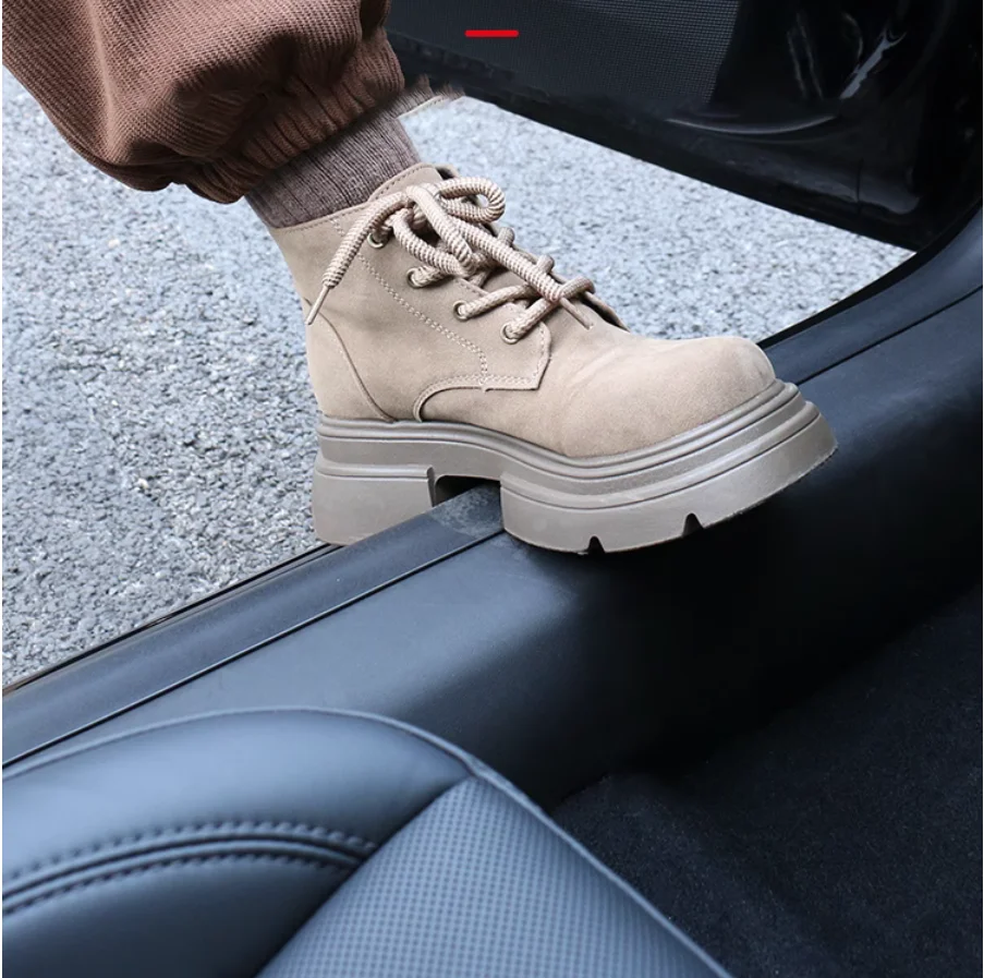 For Tesla Model 3 Highland Accessori Door Entry Guards Seat Carpet Dirtyproof Trim Trunk Sills Plate Cover Scuff Protection For Car Seat Protector Car Mats Accessories Door Sill Pads Door Sill Guards Car Carpet Patches
