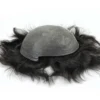 Beeos TJNG 6 inches 0.03-0.04mm Super Thin Skin Men Toupee Hair System Human Hair Protesis Capilar Hombre Pelo Humano 4