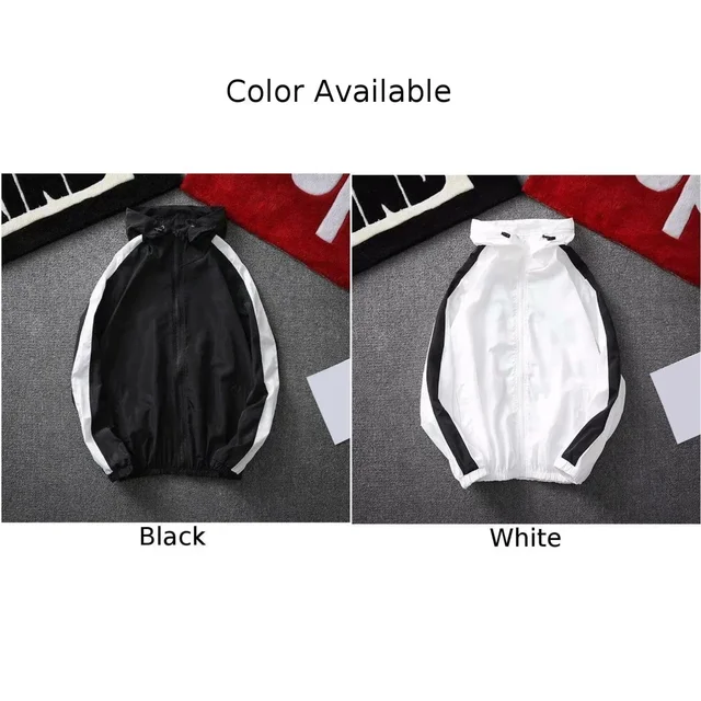 Men's Breathable Sun Protection Hooded Jacket Windbreaker Thin Outwear Polyester Fabric Comfy And Cool For Spring Summer Fall - Image 5