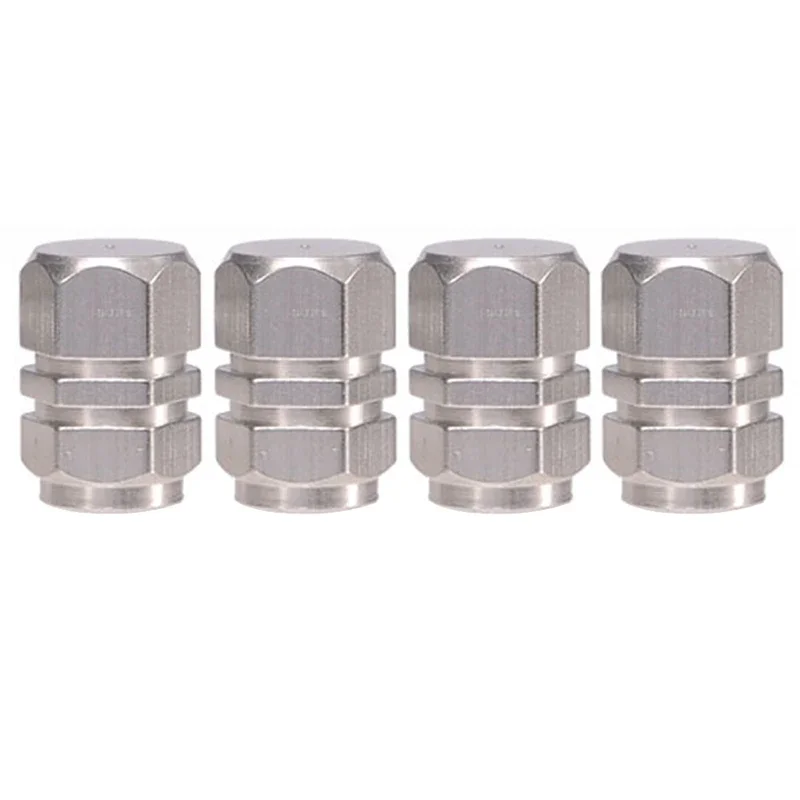 Aluminum Alloy Tire Valve Caps - Waterproof Air Dust Covers (Set of 4)