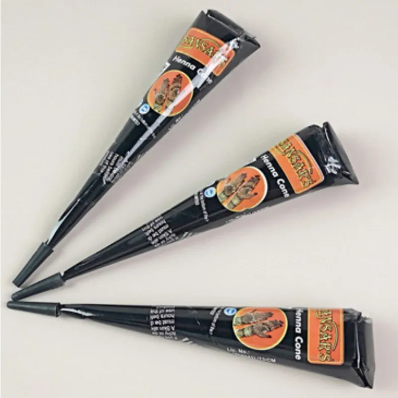 Tattoo Ink Tattoo Ink Pigment Henna Cones Fashion Organic Indian Henna Black Tattoo Inks Natural Body Art Ointment Mehndi Paste Cones Colored Sticker Mehndi Body Paint