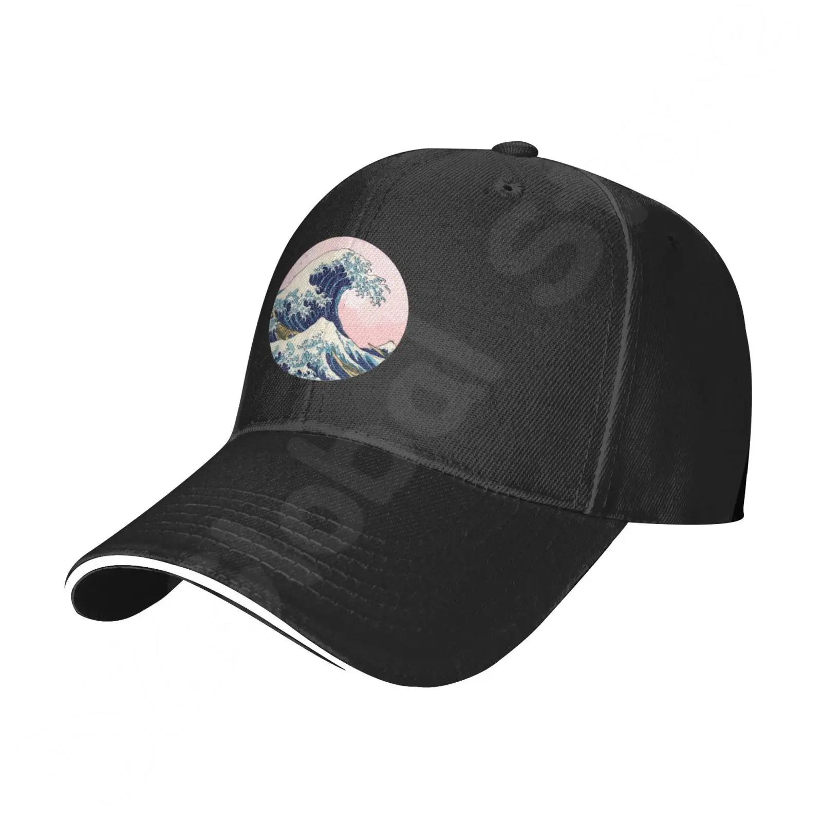 

The Great Retro Wave Japan Anime Men Trucker Hat Vaporwave Kanagawa Baseball Cap Women Summer Sun Hats Snapback Cap Bone