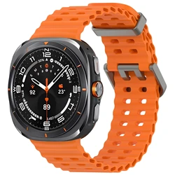 Official Ocean Silicone Strap for 47mm Watch - Premium Replacement Bracelet (Official Orange)