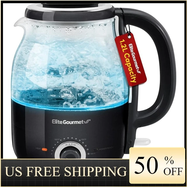 Glass Hot Water Kettle Electric for Tea and Coffee 2-Liter Fast Boiling  Electric Kettle Cordless Water Boiler - AliExpress