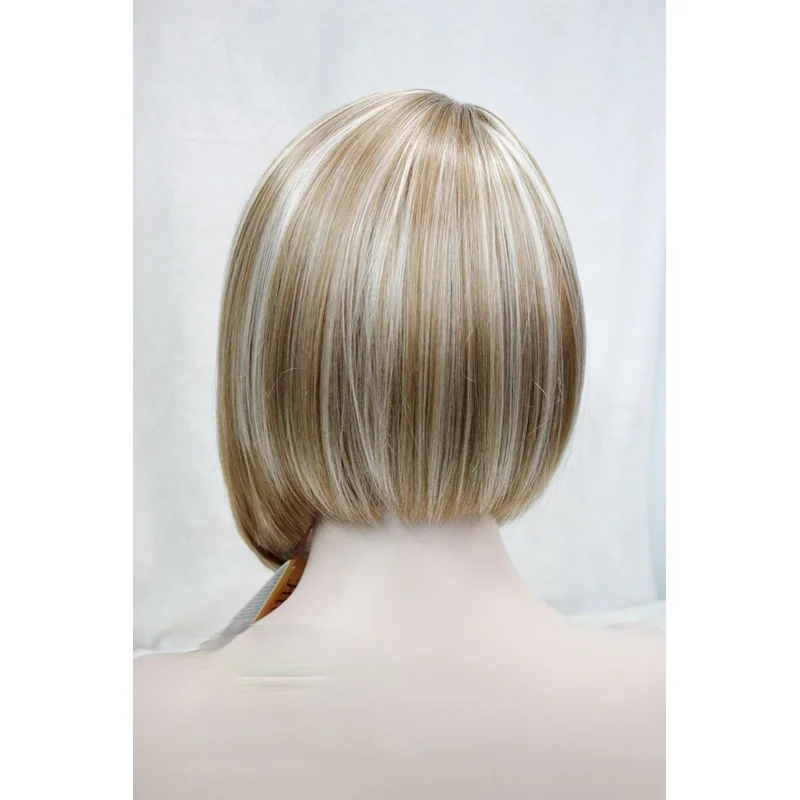 New Women's Wig Short Straight Brown Ladies Natural Hair Wigs Wig Cap