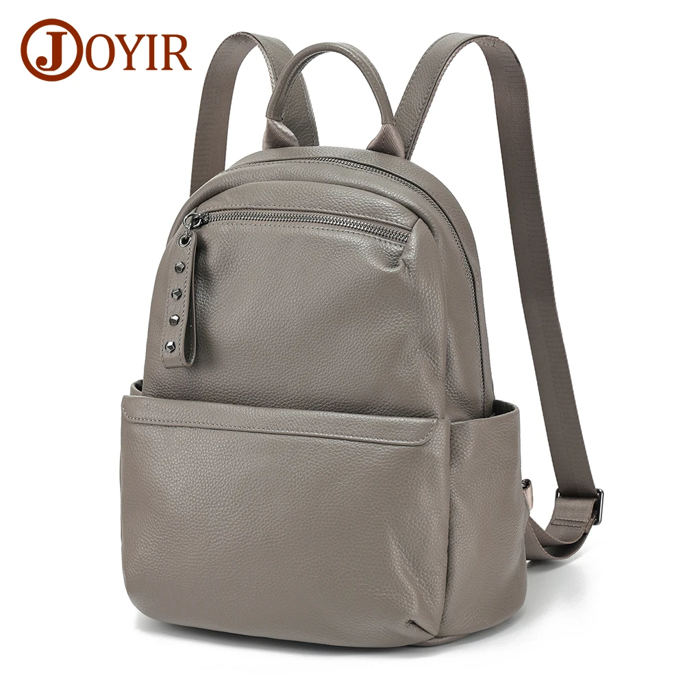 JOYIR Genuine Leather Backpack Women Soft Leather Backpacks Elegant