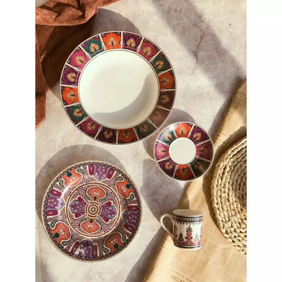 

Special Theme Tableware, Ethnic Style Western Style Tableware, Steak Plate, Flat Plate, Espresso Cup, Grain Bowl