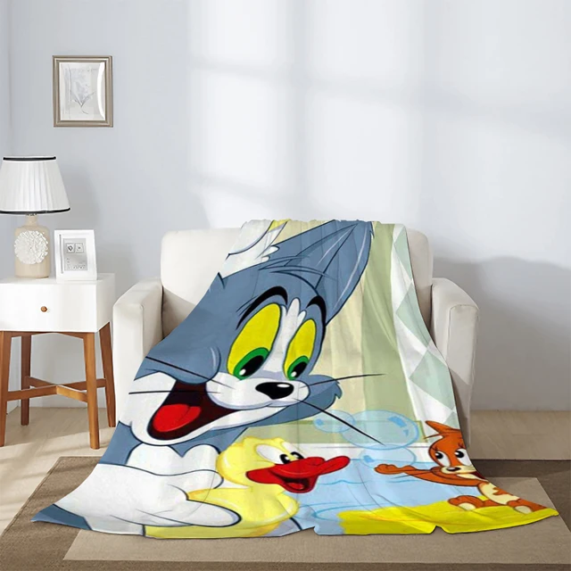 귀여운 고양이 애호가를 위한 맞춤형 겨울 T-톰 고양이 J-Jerry 만화 담요