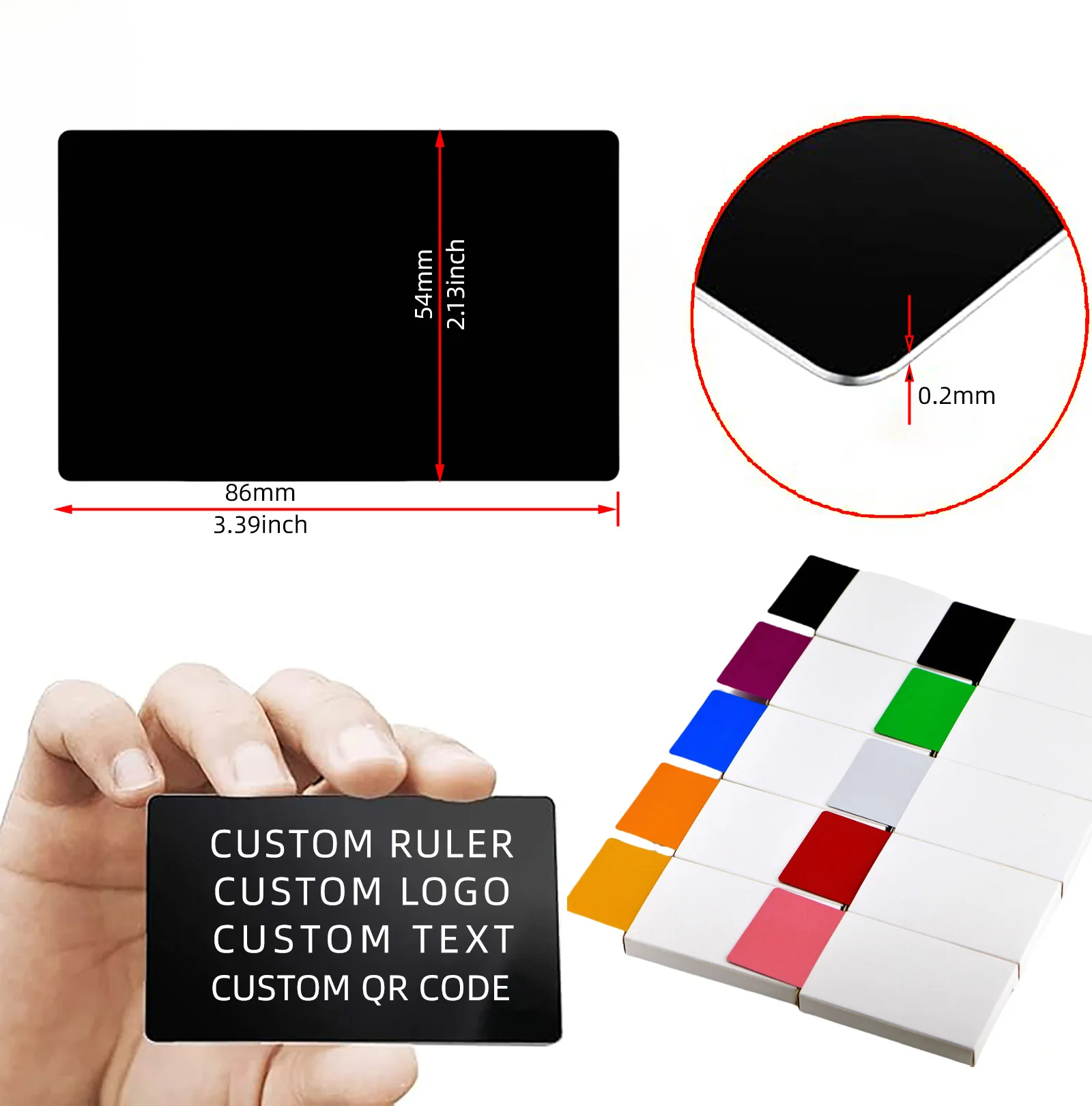 맞춤형 도매 금속 명함 개인 맞춤형 명함 졸업 졸업장 레이저 각인 홍보 전시 선물 광고