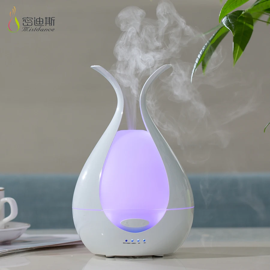 Newest GuangDong Rotating LED Deco Light Electric Essential Oil Aroma Difuser Ultrasonic Cool Mist Air Humidifier wholesaler