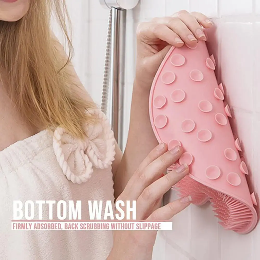 Description Picture 6 of itemShower Foot Scrubber Mat Back Washer Exfoliating Bath Wash Pad Wall Mounted Slip Suction Cups for Use in Cleaner Men and Women