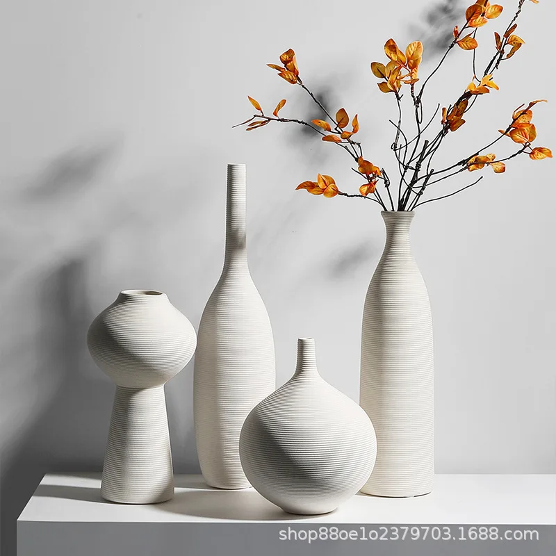 Ceramic Vase Decoration Advanced Sense Flower Arrangement Ins Wind Wine Cabinet Home Decoration 3