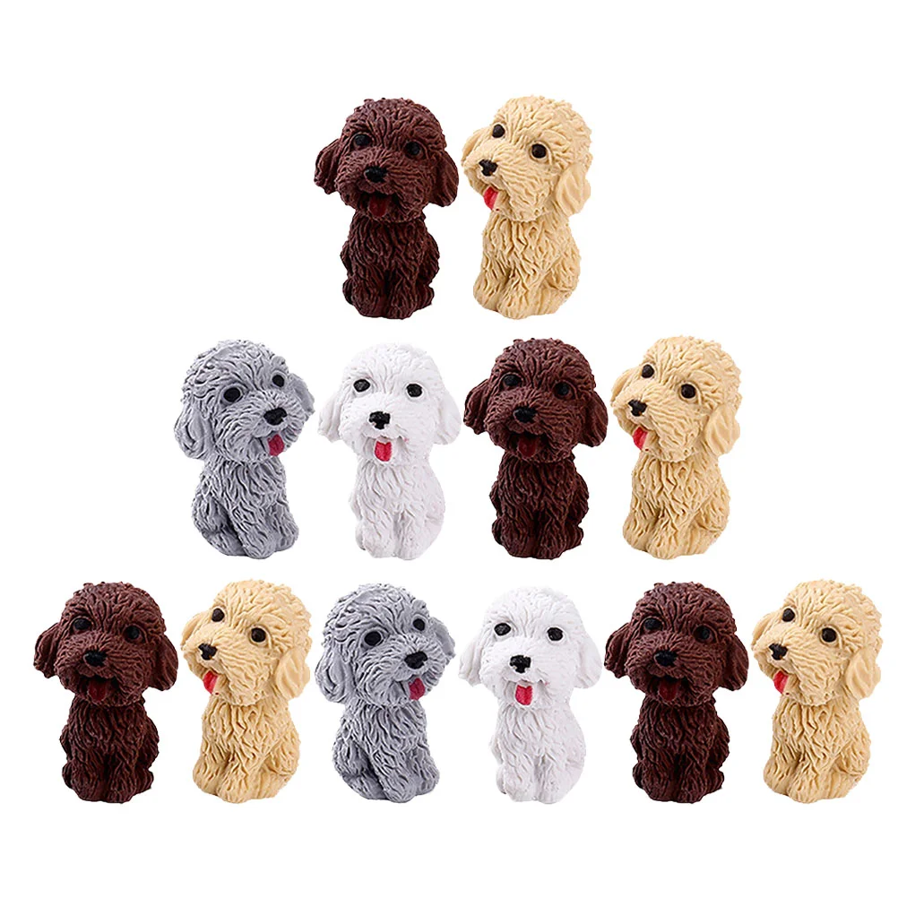 

24PCS Decorative Dog Eraser Student Child Dog Eraser Gift (Mixed Style)