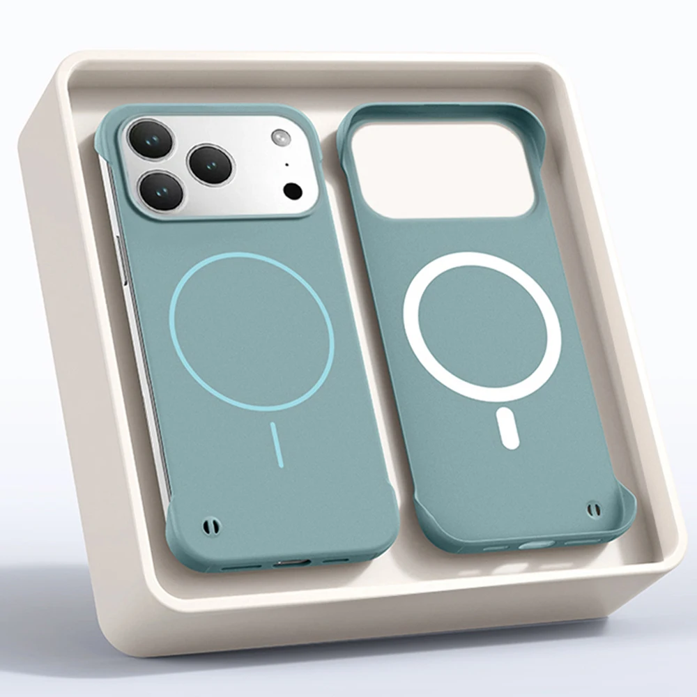 Ultra Slim Frameless Skin Feel Magnetic Phone Case - Hard PC Cover