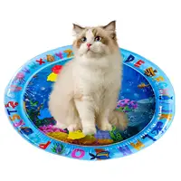 Cat Water Bed Play Mat Waterbed Cooling Mat for Dogs Pet Cooling Waterbed Exercise Enrichment Activity Toy for Home Travel