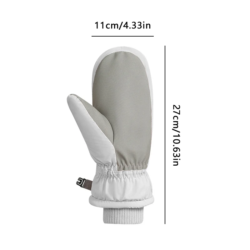 1Pair Winter Skiing Gloves Waterproof Snowboarding Touch Screen Thermal Thick Snow Gloves Men Women Snowmobile Warm Mittens 6