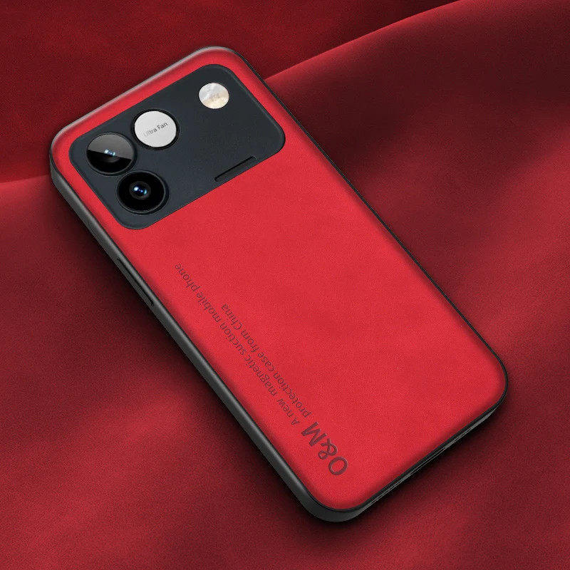 Shockproof Matte Leather Soft Back Cover - Skin Feel Case