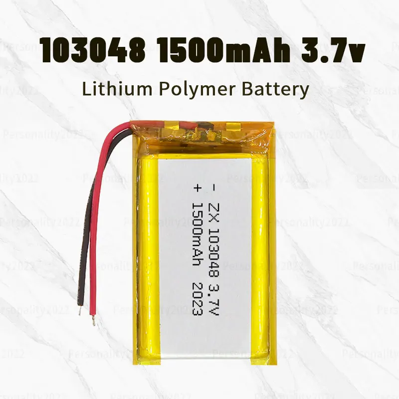 のん 103048 Lipo Battery 3.7V 1500mAh 104050 Polymer Rechargeable
