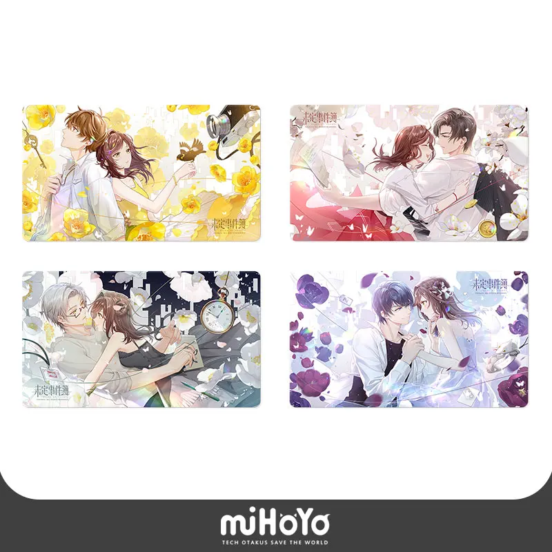 

Официальный Merch miHoYo от Tears of Themis, оригинальный цветочный языковой серийный коврик для мыши, арбитр Ворон весы