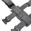 Tactical Universal Drop Leg Holster Thigh Platform Molle Gun Holster for Hunting Paintball Panel with Adjustable Straps 6