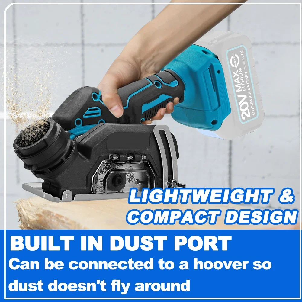 ONEKFYFD Angle Grinder 3inch Speed Variable Cordless Electric Grinding Cutting Woodworking Tool for Makita 18V Battery 5