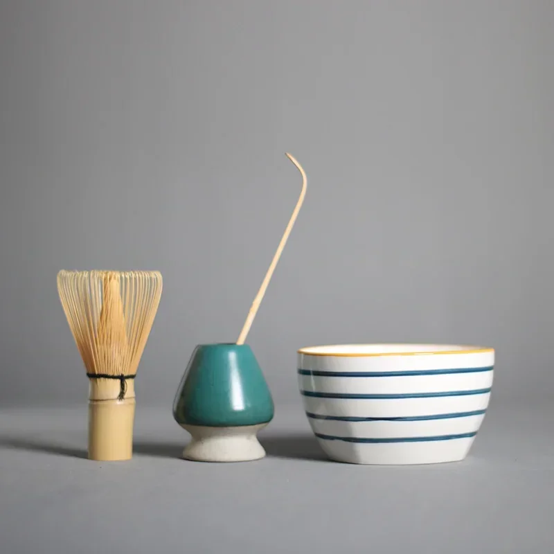 Set Da 6 Pezzi Per Matcha: Ciotola, Frusta In Bambù E Accessori, In Ceramica – Ideale Per Cerimonia Del Tè Giapponese - 4