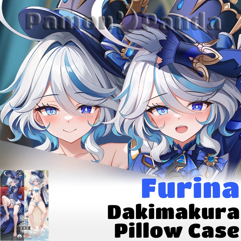 

Furina Dakimakura Genshin Impact Pillow Case Sexy Hugging Cushion Cover Case Full Body Pillowcase Home Otaku Bedding Decor Gift