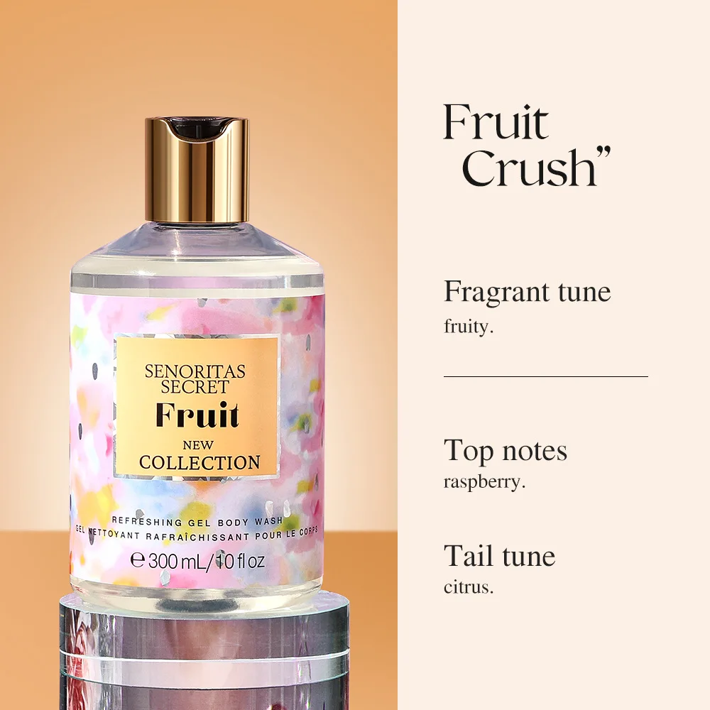 Perfume shower gel Body wash 300ml for cleaning moisturizing and fragrance-retaining