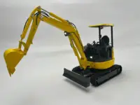 NEW LESU 1/14 RC Hydraulic Digger RC Mini Toy Small Excavator PC30 Machine 6-way reversing valve Remote Control Truck Model 1