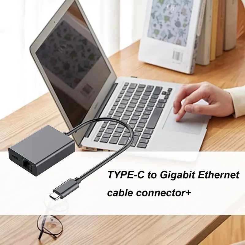 Laptop Ethernet Adapter 1000Mbps Ethernet Adapter Fast Network Fast Streaming Internet Wire Cables Phone Supplies For PC Home