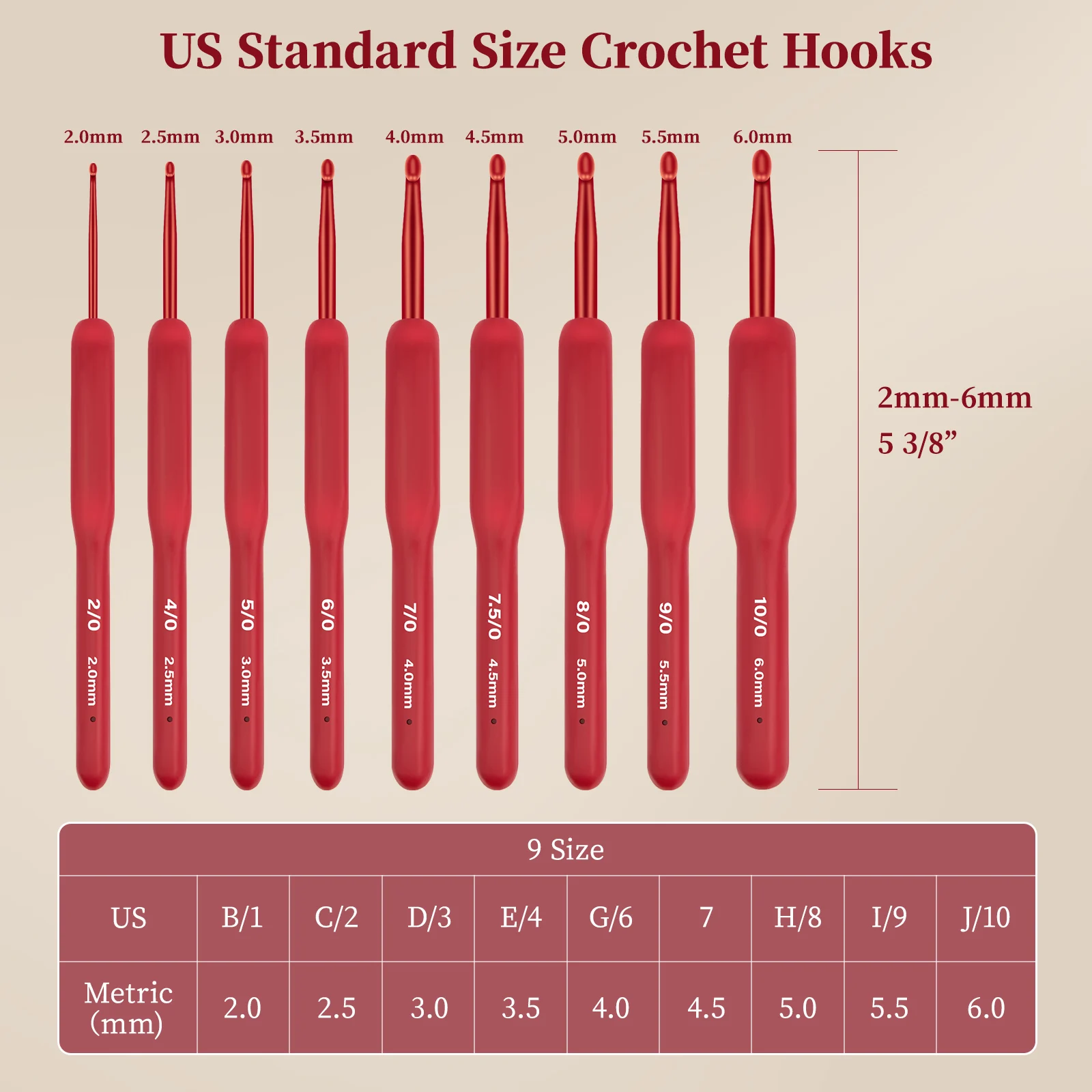 9-Piece Ergonomic Crochet Set 4