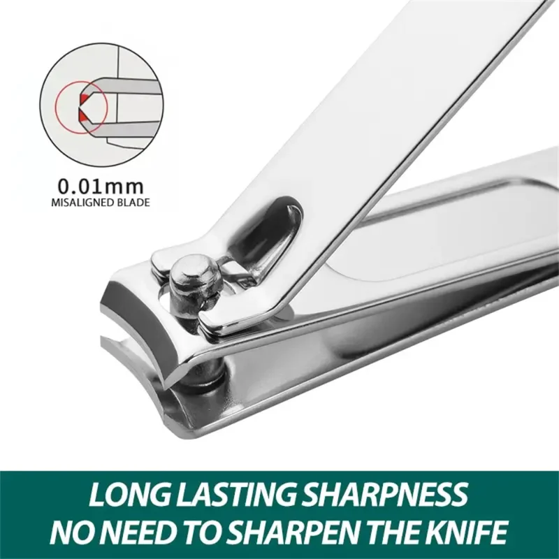 Home Nail Clipper Set of 18 Pieces Large Size Dead Skin Pliers Diagonal to Remove Dead Skin Small Eyebrow Clipper Leather Sleeve 3