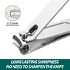 Home Nail Clipper Set of 18 Pieces Large Size Dead Skin Pliers Diagonal to Remove Dead Skin Small Eyebrow Clipper Leather Sleeve 3