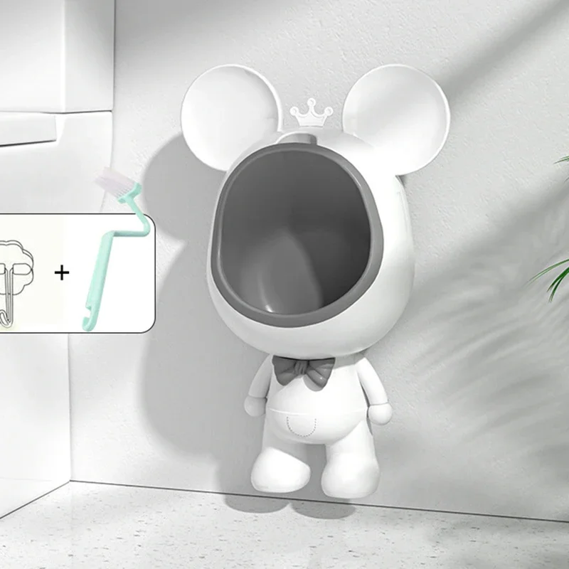 Fashion Children Urinal Cartoon Bear Toilet Kids Potty Stand Up Wall Mounted Toilet Seat Baby Pee Training Urinal for Boys 4