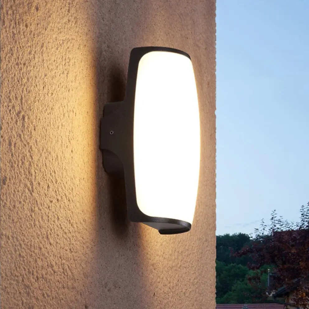 12W LED Wall Lamp AC85-265V Modern Minimalist Style Indoor/Outdoor IP65 Waterproof High Brightness Exterior Wall/Passageway Use