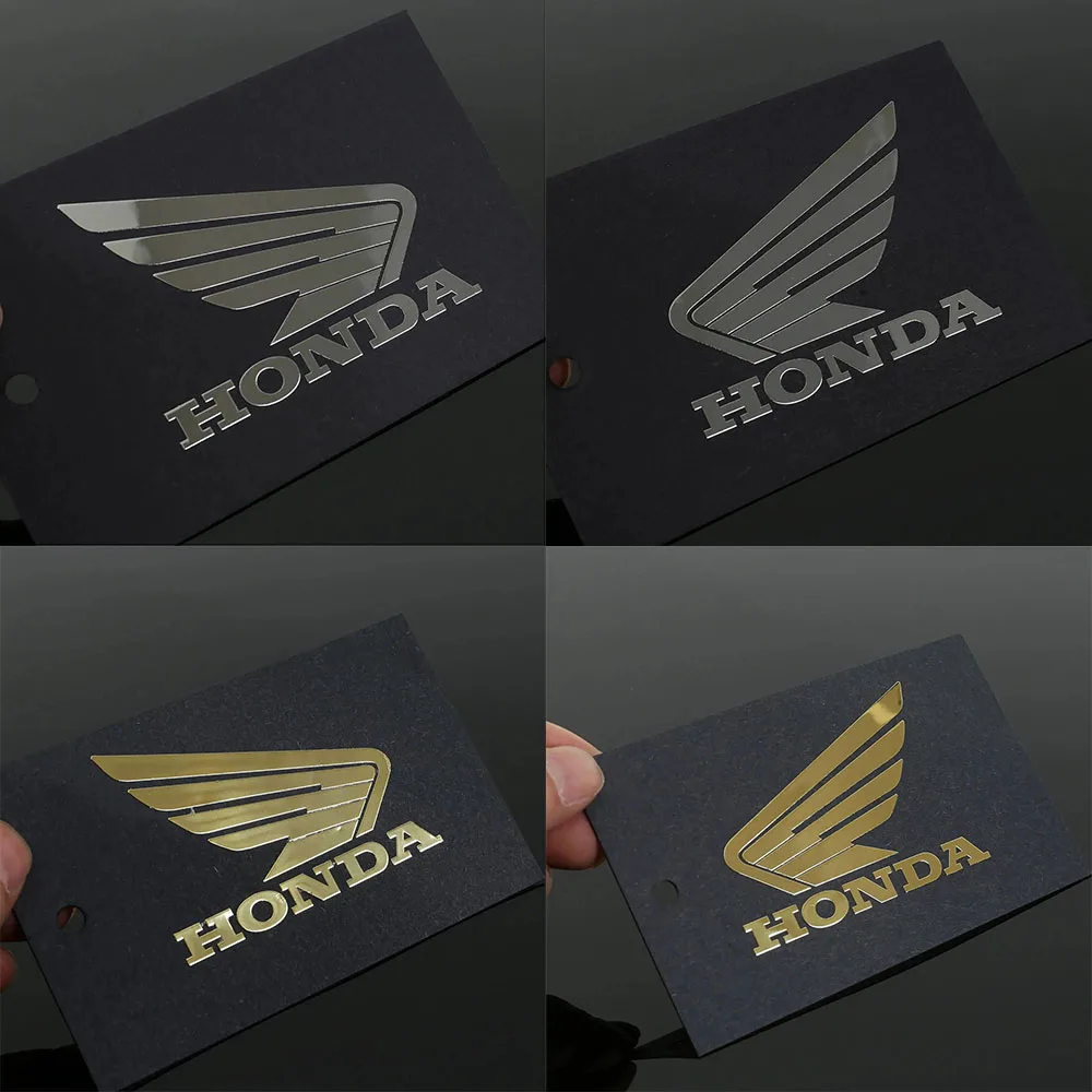 Hondaass 실버 골드 방수 스티커, 모든 오토바이 헬멧 배기 파이프 장식에 적합