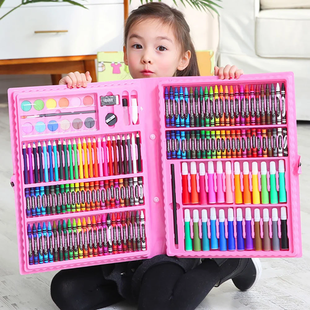 168Pcs Art Set Portable Drawing Painting Art Supplies Gifts Kids Teens  Coloring - AliExpress