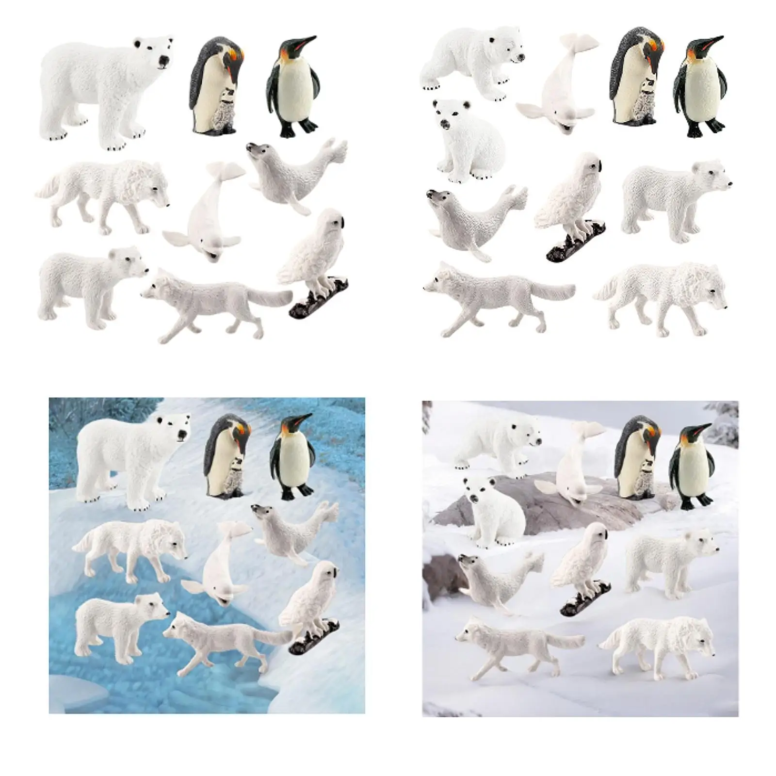 Simulation Lifelike Animal Playset for Gift Shelf Decor Kids Educational Toy