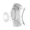 Kuangmi Smart Knob Knee Brace with Patella Gel Pad and Lateral Stabilizer, Compression Knee Brace for Exercise (Single), KMh752