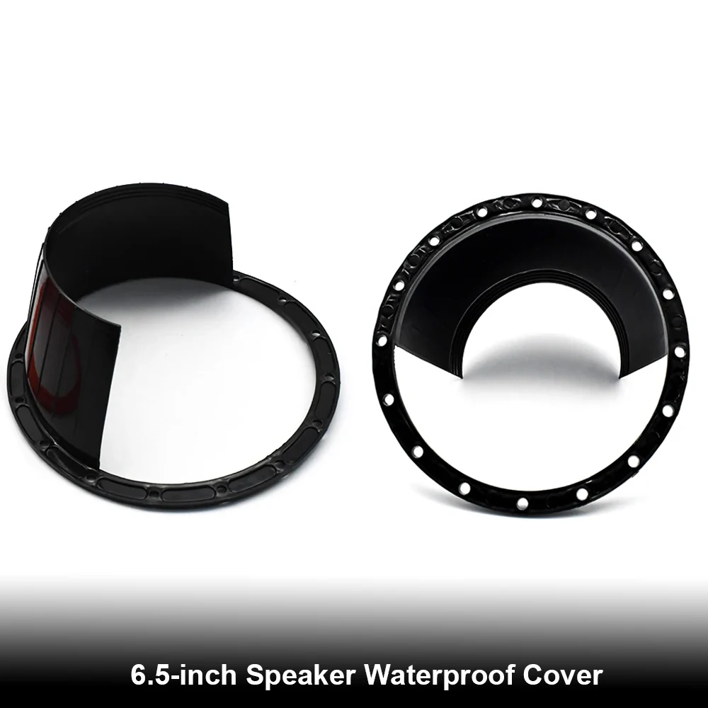 Audio Speakers Kit 2Pcs Car Audio Refit 6.5-inch Speaker Waterproof Cover Audio Rust Protection Pad Universal