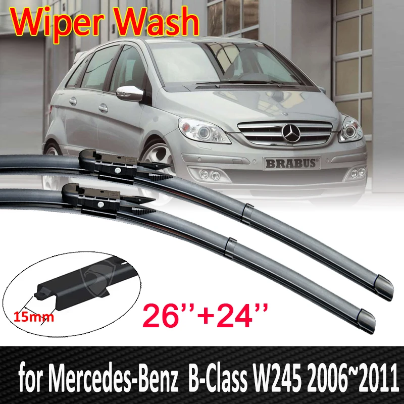 Auto Wischer Klingen für Mercedes Benz B Klasse B-Klasse W245 2006 ~ 2011  2007 2008 2009 2010 Vorne scheibenwischer Auto Waren - AliExpress