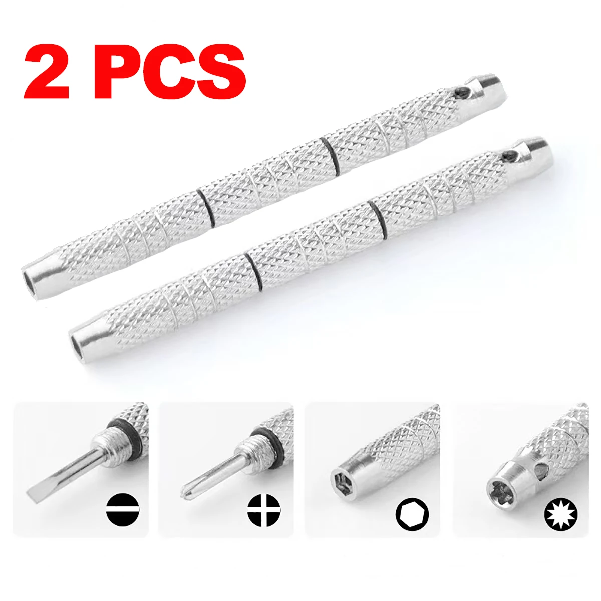 2/5 Piece Screwdriver Mini Glasses Screwdriver Precision Repair Kit Mini Precision Screwdriver Keychain for Watch Eyeglass Rep