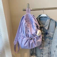 New Soft Nylon Cloth Bag Leisure Time Simplicity Schoolbag High-capacity Ultra Light Travel Motion Anti Splashing Water Knapsack 1