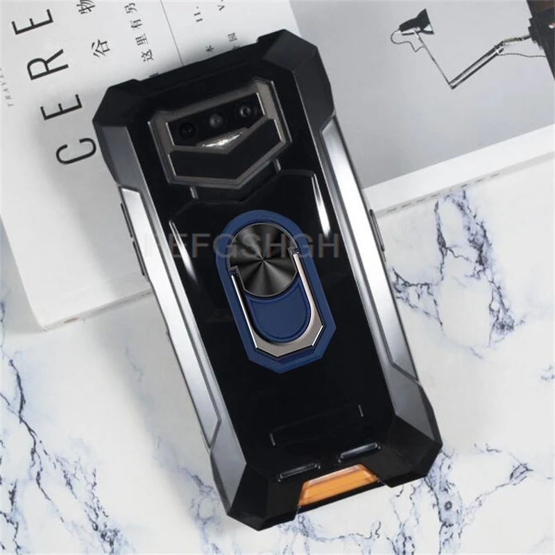 Premium TPU Soft Silicone Phone Cover with Back Ring Holder Bracket
